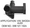 thermostat water flange cover thermostat housing coolant housing for VW AUDI 058 121 132A/058 121 132C