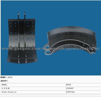 4551E Steel Brake Shoe   15200007