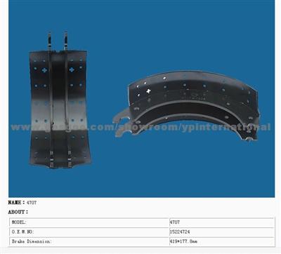 4707 Steel Brake Shoe   15224724