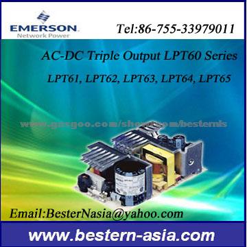 Triple output AC-DC Power Supply LPT65 (Emerson)