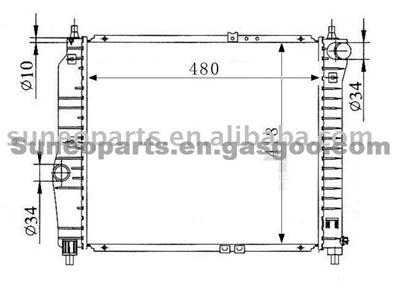 DAEWOO Car Radiator 96536523, P96536523