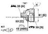 VAG CV Joint OE 895407305 895498099B 893498099G 893498099GX