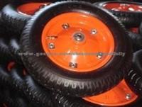 Pneumatic Rubber Wheel With Metal Rim 3.00-8