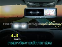 4. 3 Inch Gps Bluetooth Rearview Mirror Monitor Honda