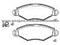 Brake Pad for Peugeot 4252.12