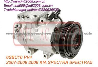 6SBU16 PV4 AC Compressor For 2007-2009 2008 KIA SPECTRA SPECTRA5 OEM#977010E125 97701-0E125