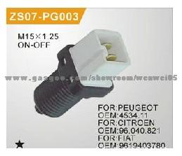 FIAT/PEUGEOT/CITROEN Brake Light Switch OE 4534.11 /96.040.821 /9619403780