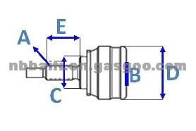 OPEL CV Joint OE 0374003 90538595