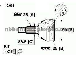 Hyundai CV Joint OE 4950721000 ,4950821000