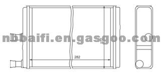 LADA Radiator OE 2141-8101060 ,21418101060 ,LRh 0241 ,LRh0241