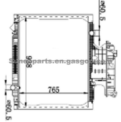 MAN TGA Radiator 81061016458