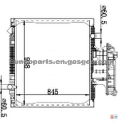 MAN TGA TGS TGX Radiator 81061010058 81061016522