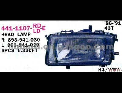 441-1107-RD/LD-E AUDI HEAD LAMP OE 4411107