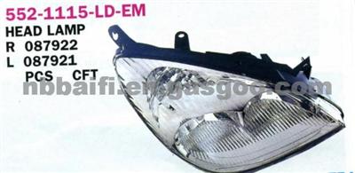 CITROEN Fog Lamp Turn Lamp Head LAMP Front Lamp Tail Lamp OE 552-1115-LD-EM ,5521115LDEM ,087921 ,087922