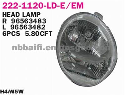 Daewoo HeadLamp TailLamp OE 222-1120-LD-E ,222-1120-LD-EW ,96563482 ,96563483 ,2221120LDE