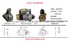 Buick/Cadillac Starter OEM:9000798