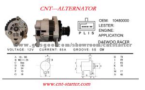 Daewoo Racer Alternator OEM:1048000