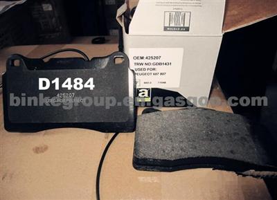 D1484-8682 CITROEN、FIAT、LANCIA、PEUGEOT BRAKE PAD OEM940425248