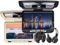 C0802 9 Inch Flip Down DVD Player- Support Game Function, Built-In IR/FM TRANSMITTER + 2 IR Headphones (C0802)Model Number: C0802