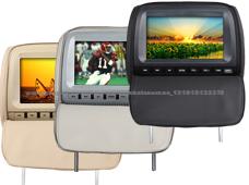 L0237 2X9 Inch Digital Screen Leather Car Headrest DVD Player- One Pair, Zipper Cover, Support IR Earphone (L0237, BLACK)Model Number: L0237