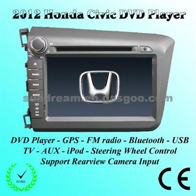 All In One Car DVD GPS For Honda Civic 2012