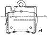 Brake Pad Set for MERCEDES BENZ 003 420 06 20