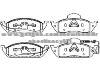 Brake Pad Set for MERCEDES BENZ 163 420 03 20