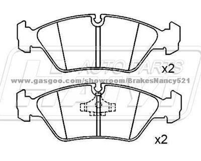 Brake Pad Set for BMW 34 11 1 157 510