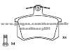 Brake Pad Set for AUDI 4A0 698 451