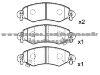 Brake Pad Set for OPEL 9 194 893