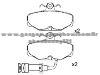 Brake Pad Set for FORD 1 648 236