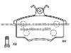 Brake Pad Set for AUDI 431 698 151 E