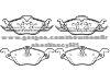 Brake Pad Set for OPEL 1605 959