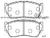 Brake Pad Set for NISSAN D1060-50Y90