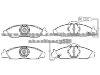 Brake Pad Set for DAEWOO 48130-05100