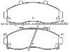 Brake Pad Set for KIA 0K72A-33-28Z