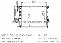 BMW 5E Radiator 1737760