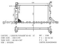 CHRYSLER Caravan Radiator 4644266