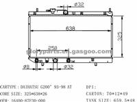 DAIHATSU G200 Radiator 16400-87F30-000