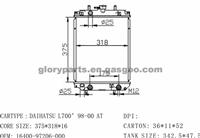 DAIHATSU L700 Radiator 16400-97206-000