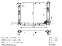 FORD Escort Radiator FOCZ8005AA