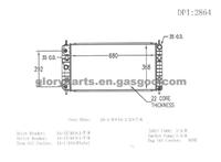 GM Chevrolet Radiator DPI 2864