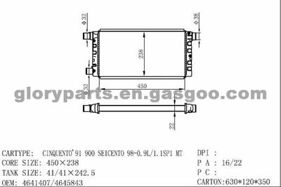 FIAT Seicento Radiator 4641407