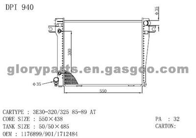 BMW 3E Radiator 1176899