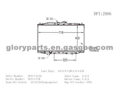 Honda Acura Tsx Radiator 2966