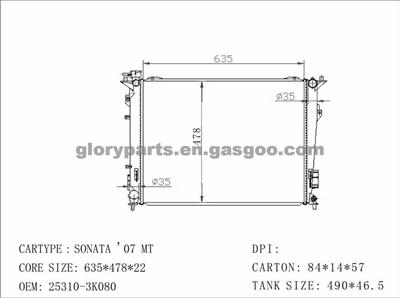 HYUNDAI Sonata Radiator 25310-3K080