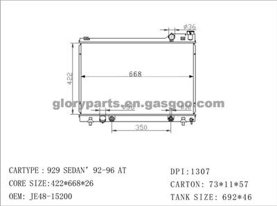 MAZDA 929 Radiator JE48-15200