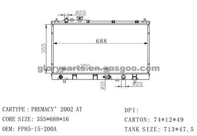 MAZDA Premacy Radiator FP85-15-200A