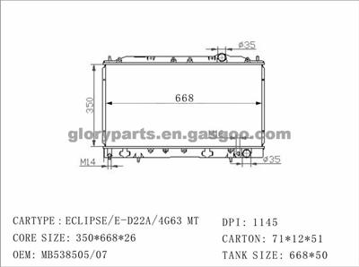 MITSUBISHI Eclipse Radiator MB538506