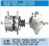 HINO Alternator 27040-1410 27040-1390 27040-1400 27040-1113 ,SAWAFUJI:0201-102-1210 0201-102-1310 0201-102-11132 0201-102-1113